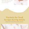 Waterproof Baby Full-Coverage Feeding Bib with Long Sleeves