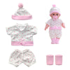 Cozy Cartoon Bear Winter Pajamas for 12-Inch Reborn Dolls