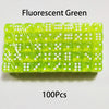 Multicolor Transparent Acrylic Dice Set – 100 Pieces