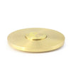 A round brass Yin Yang compass decor with a polished finish.