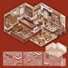 3D House Scene Stickers for Scrapbooking and DIY Crafts