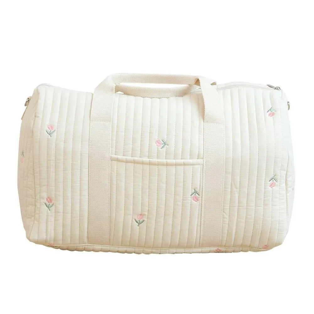 Embroidered Diaper Bag with Large Capacity for Travel & Everyday Use