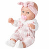 Lifelike 12" Reborn Baby Doll with Pink Outfit and Pacifier