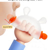Bunny Silicone Teething Toy with Hidden Handle