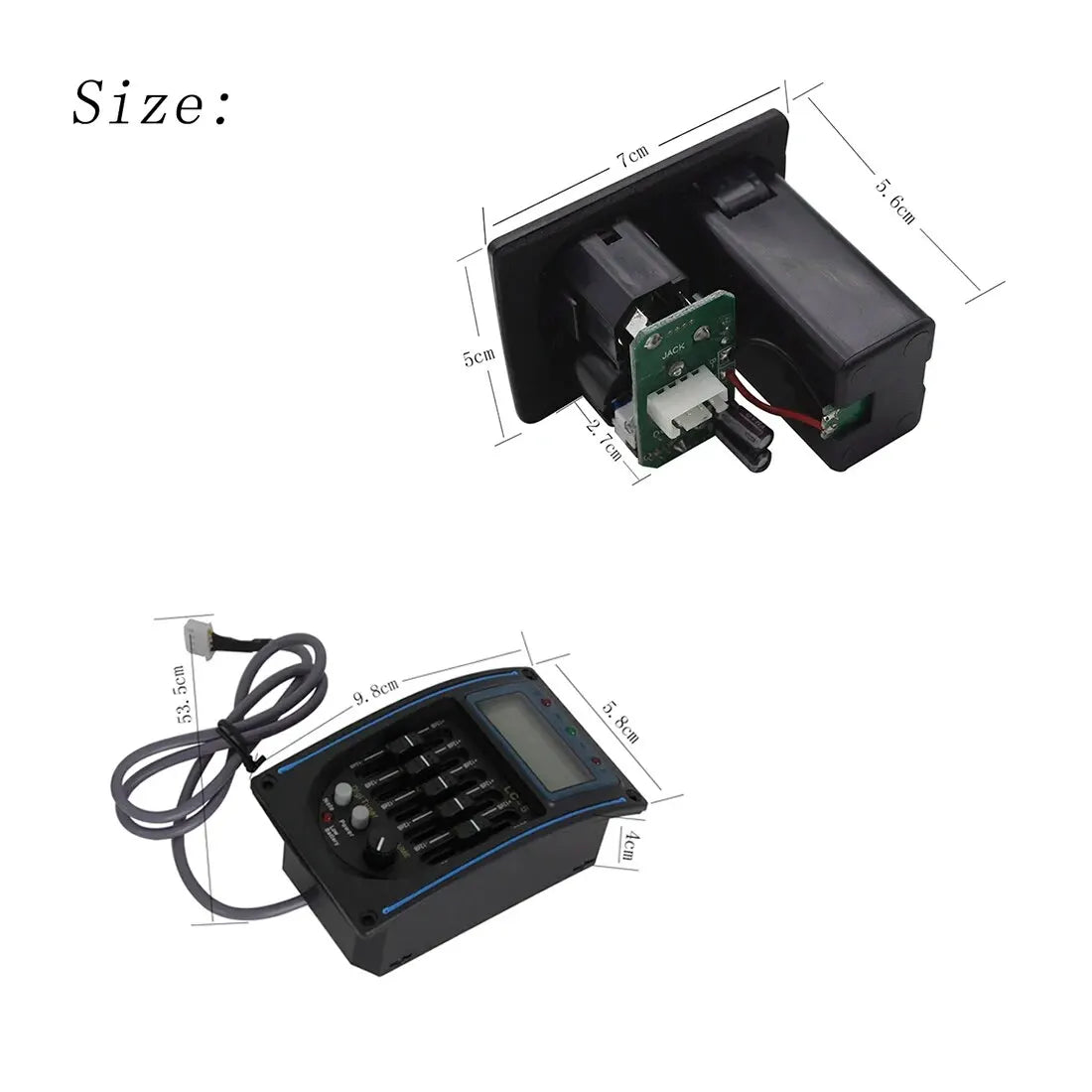 4/5-Band Acoustic Guitar EQ Preamp with Tuner