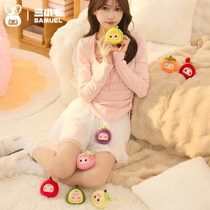 Samuel Heartbeat Plush Fruit Style Keychain Blind Box