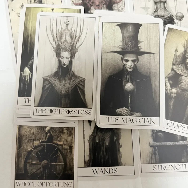 Gothic Horror Tarot Card Deck – 78 Full English Cards