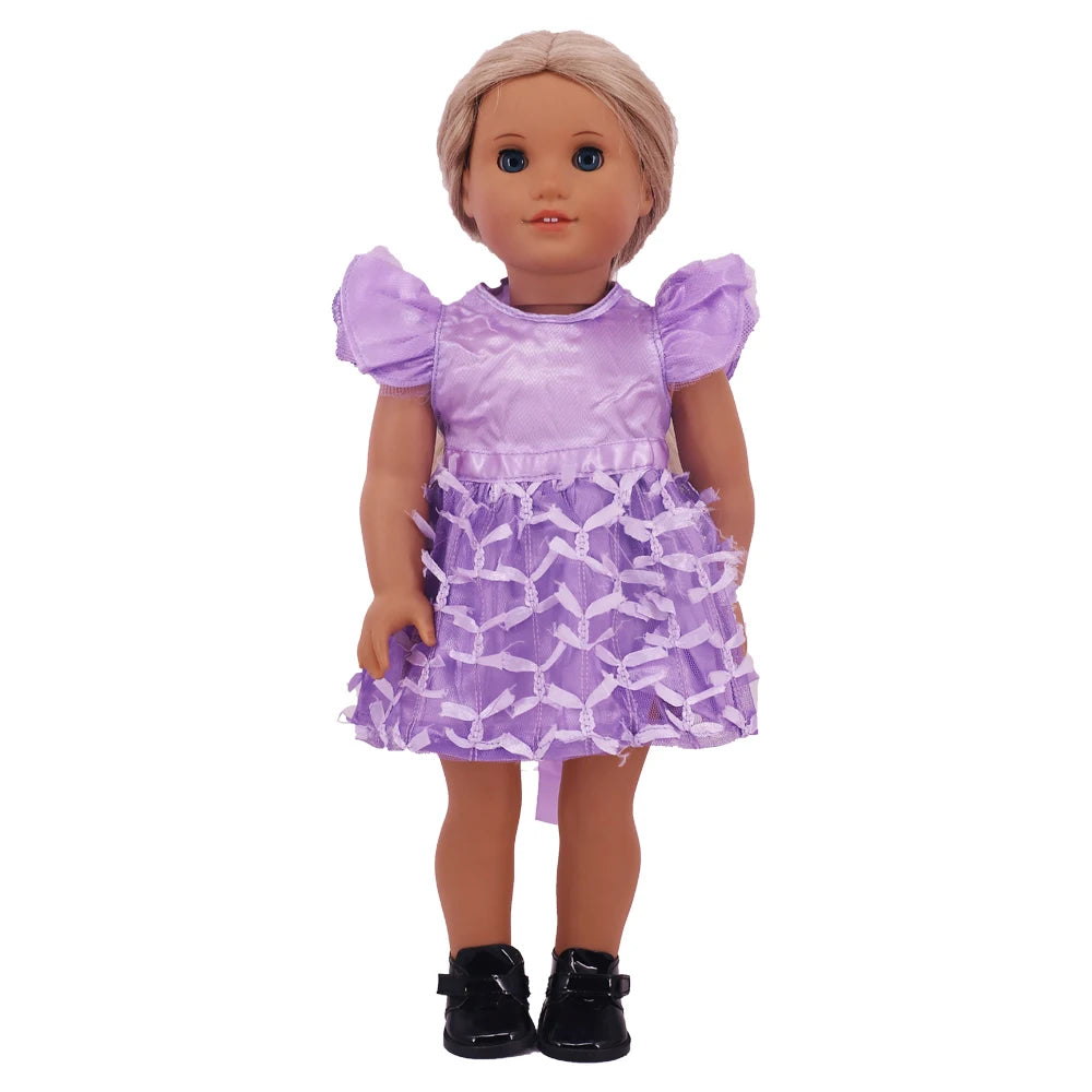 Two-Piece Doll Outfit with Top and Pants for 18-Inch and 43cm Dolls
