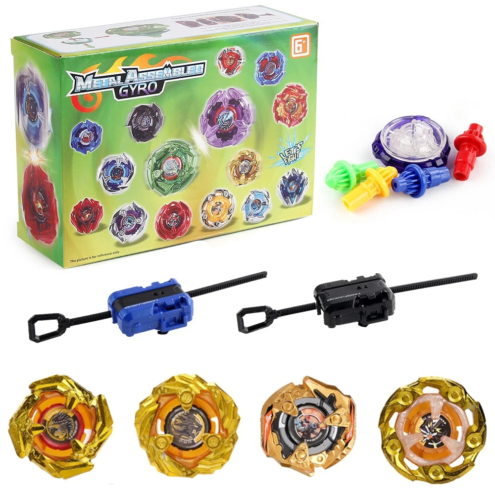 Gyro Spinning Tops Battle Set with Launchers