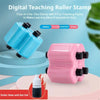 A set of four colorful roller stamps for teaching math operations, including addition, subtraction, multiplication, and divis