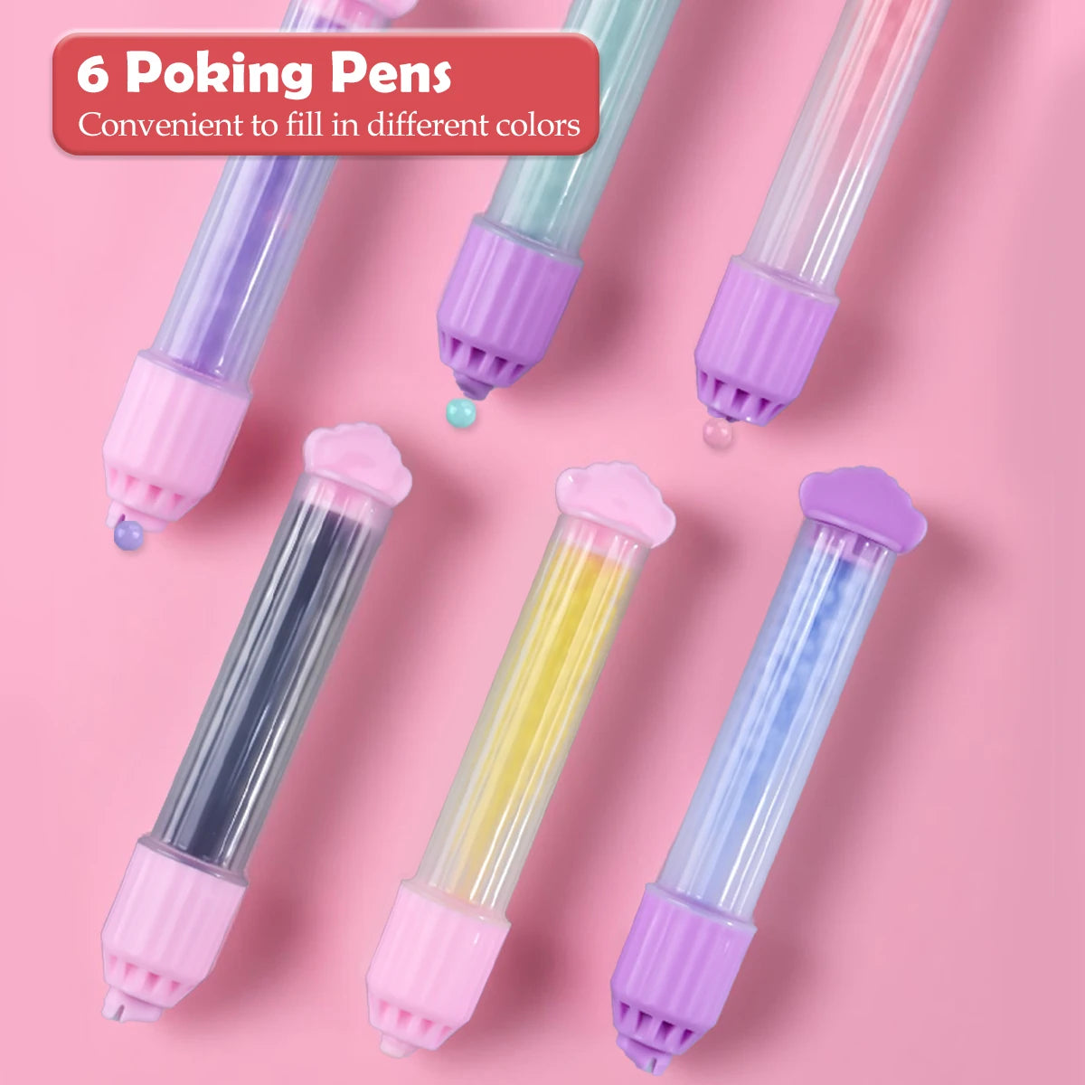 DIY Bead Pen Craft Kit for Girls - Rainbow & Princess Design