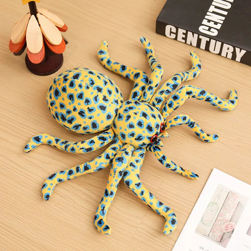 Realistic Tarantula Spider Plush Toy - Soft Cuddly Halloween Stuffed Animal