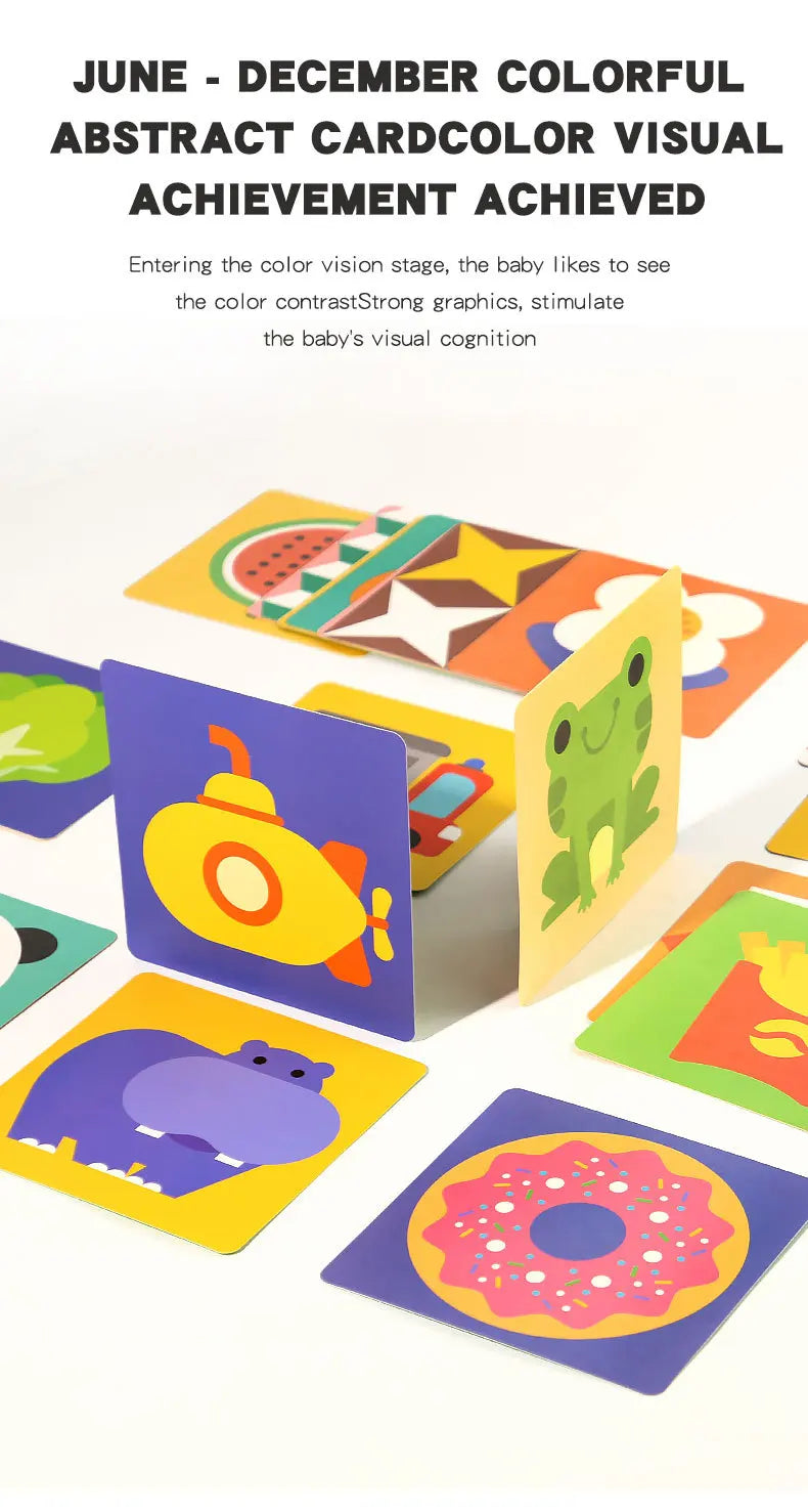 High-Contrast Baby Flash Cards for Visual Development