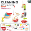 Kids Pretend Play Cleaning Set with Working Toy Vacuum