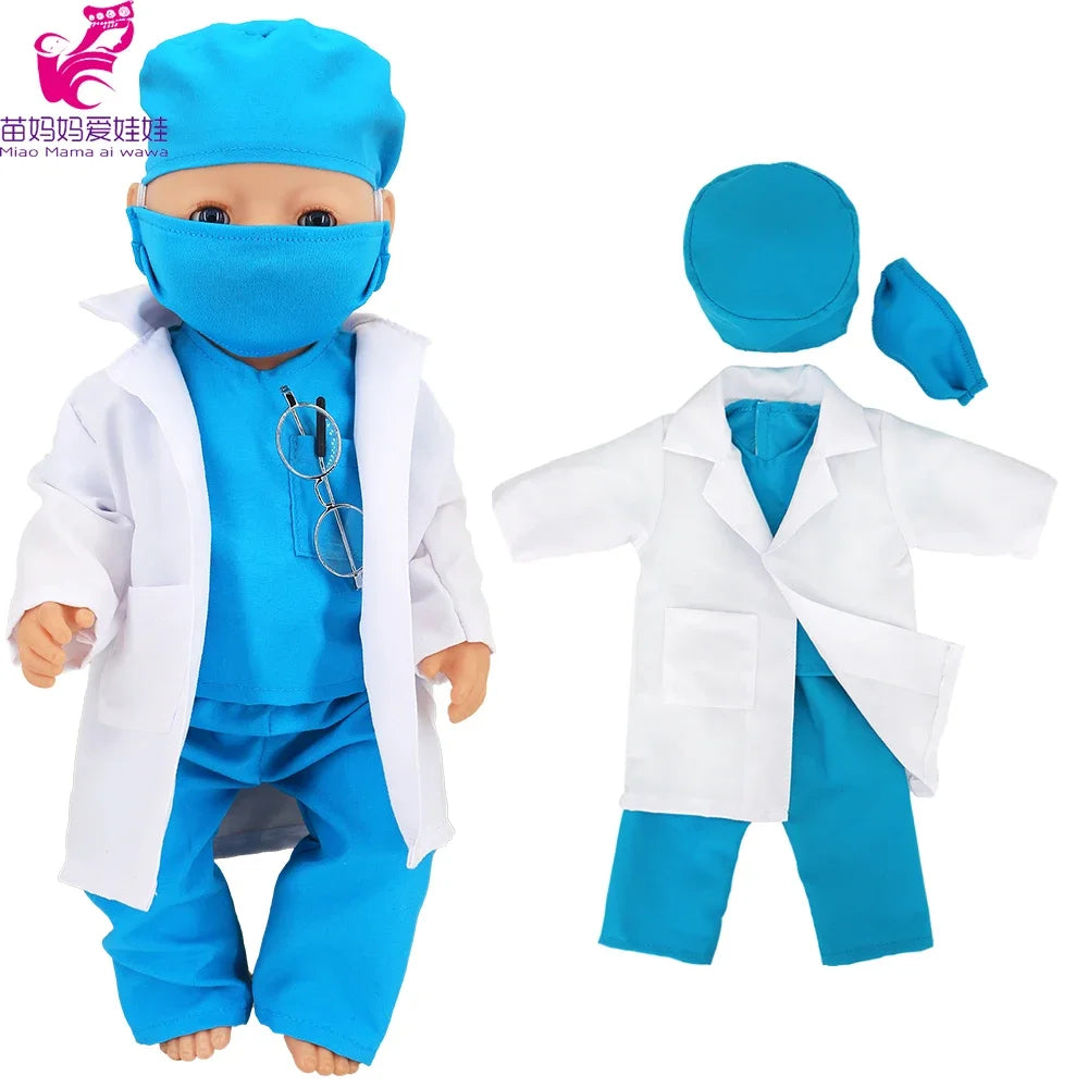 Doll Outfit Set with Hat for 17-43 cm Baby Dolls