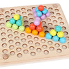 Wooden Clip Beads Color Sorting & Fine Motor Skills Toy