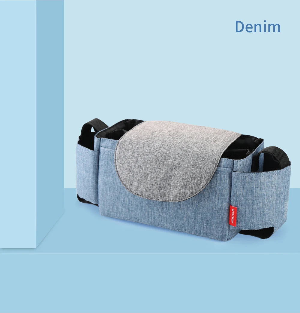 Insulated Diaper Bag with Thermal Bottle Pouch