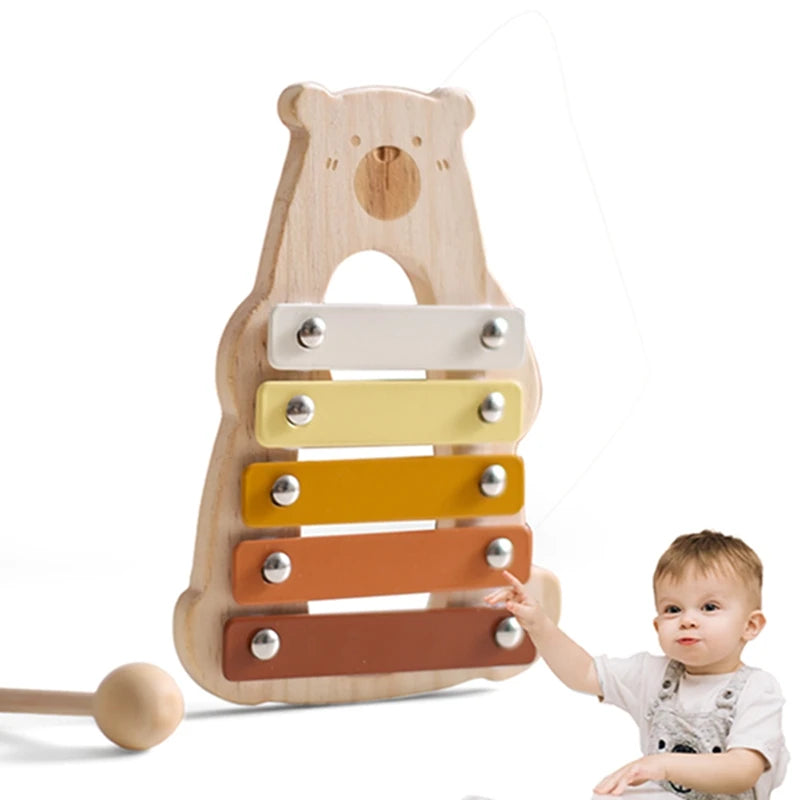 Cartoon Elephant Xylophone Musical Toy for Toddlers