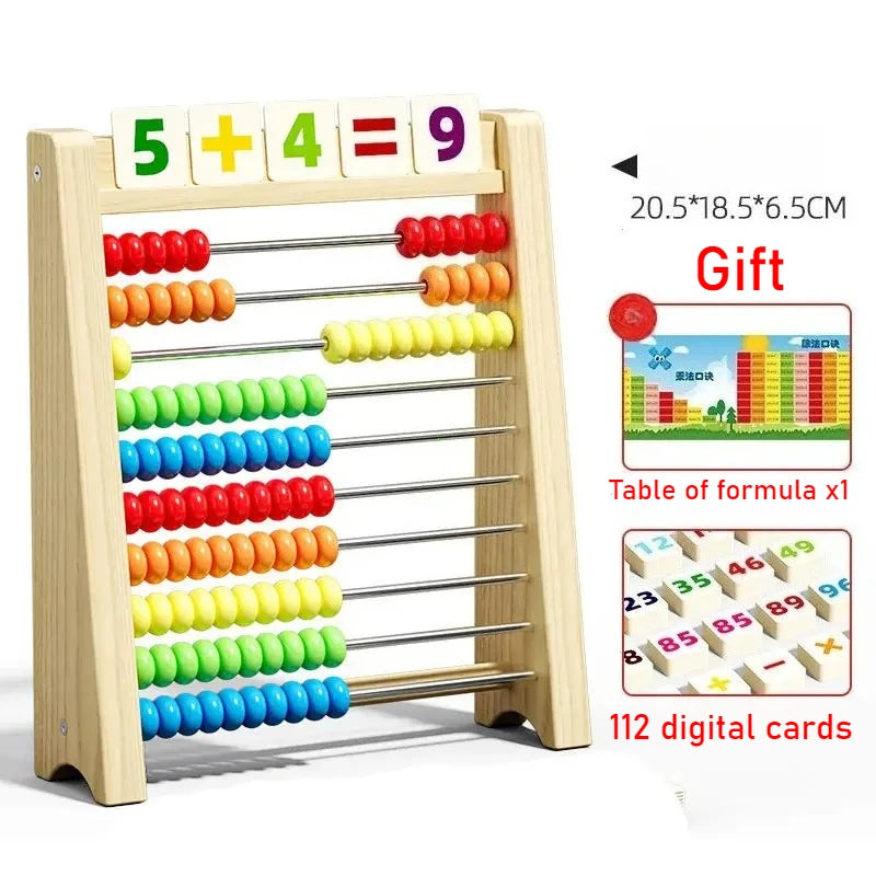 Classic Wooden Abacus with 100 Beads - Educational Counting Toy for Kids