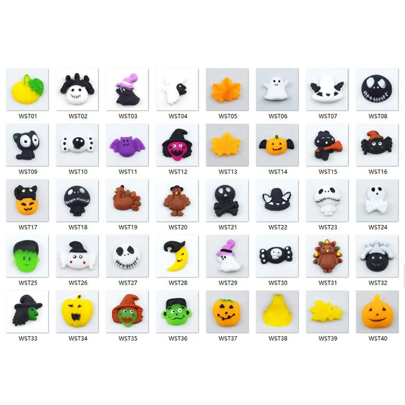 Halloween Mochi Squishy Toys – Soft Pumpkin, Ghost & Bat Stress Relievers
