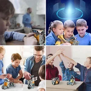 Solar-Powered 13-in-1 STEM Robot Building Kit for Kids 8+