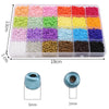5200+ Glass Rice Beads in 24 Colors for DIY Jewelry Making