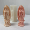 3D Virgin Mary Silicone Mold for Candles, Soap & Resin