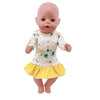 Bear Print Casual Outfit for 43 cm Baby Dolls