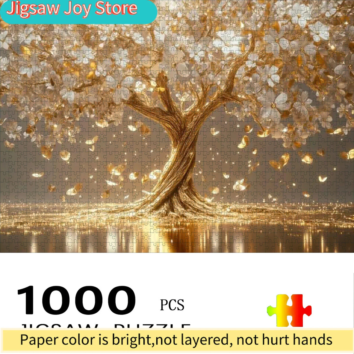 Glowing Tree of Life Puzzle – Large Multi-Color Challenge for Families