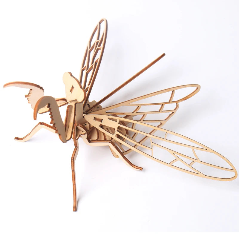 Wooden 3D Insect Puzzle Kit – Butterfly, Bee, Scorpion & More