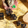 Wooden Polyhedral Dice Set for Tabletop RPGs