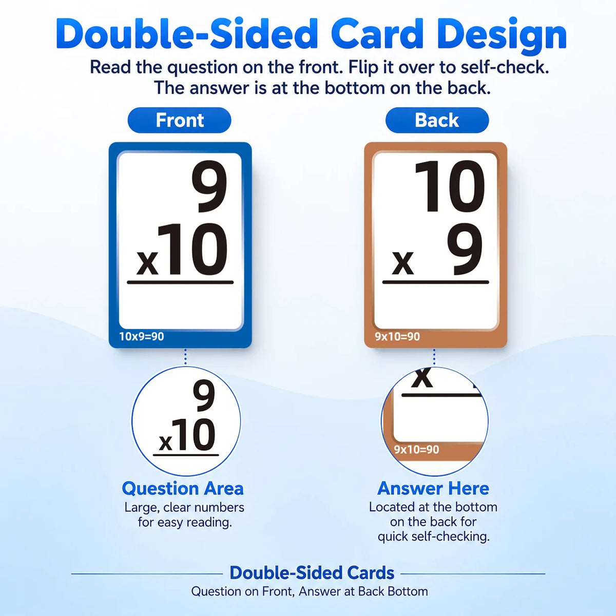 Math Flash Cards and Board Game Set for Kids