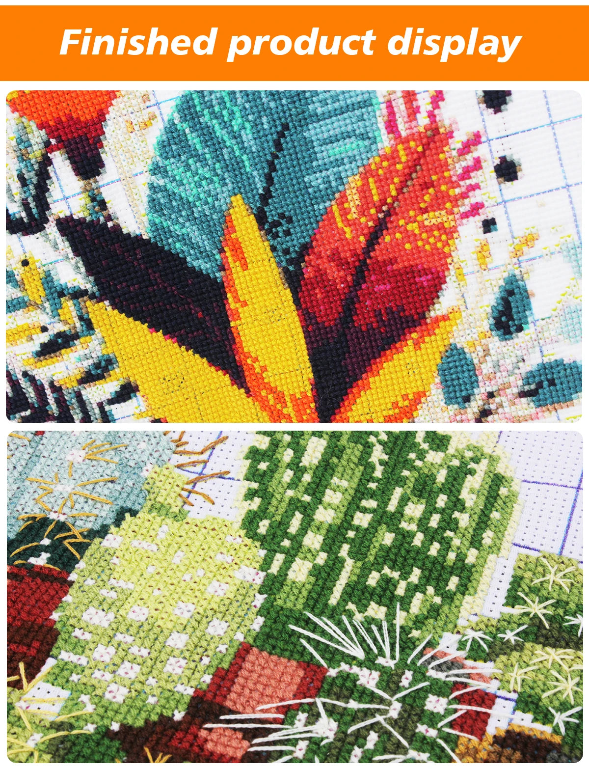 Cute Dinosaur Cross Stitch Kit for Beginners