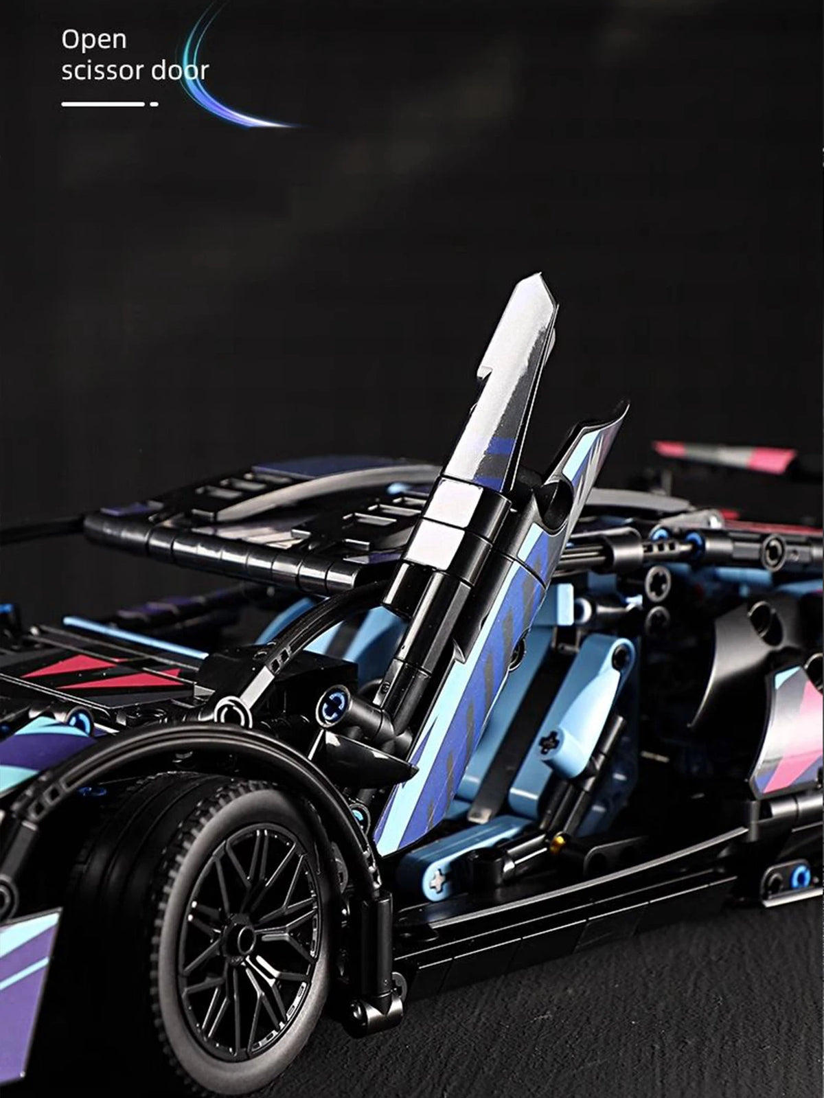 1,314-Piece Mechanical Supercar Building Kit