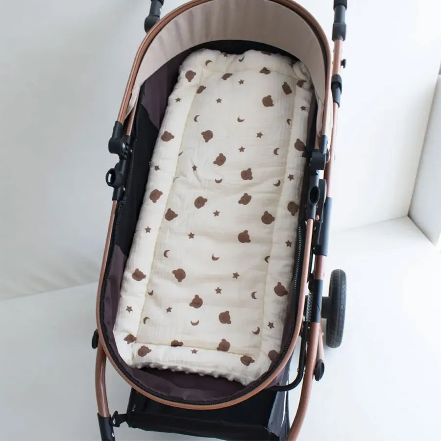 Cozy Cartoon Bear Baby Stroller Seat Cushion