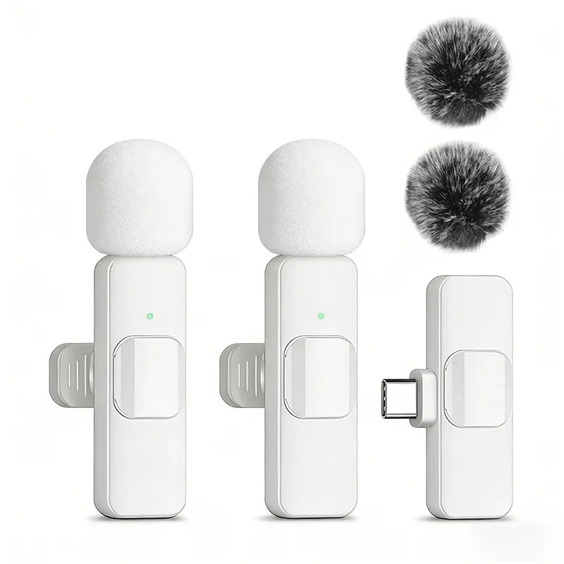 Wireless Lavalier Microphone with Noise Cancellation