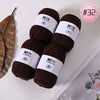 Soft Milk Cotton Yarn Value Pack - 4 Balls for Knitting & Crochet