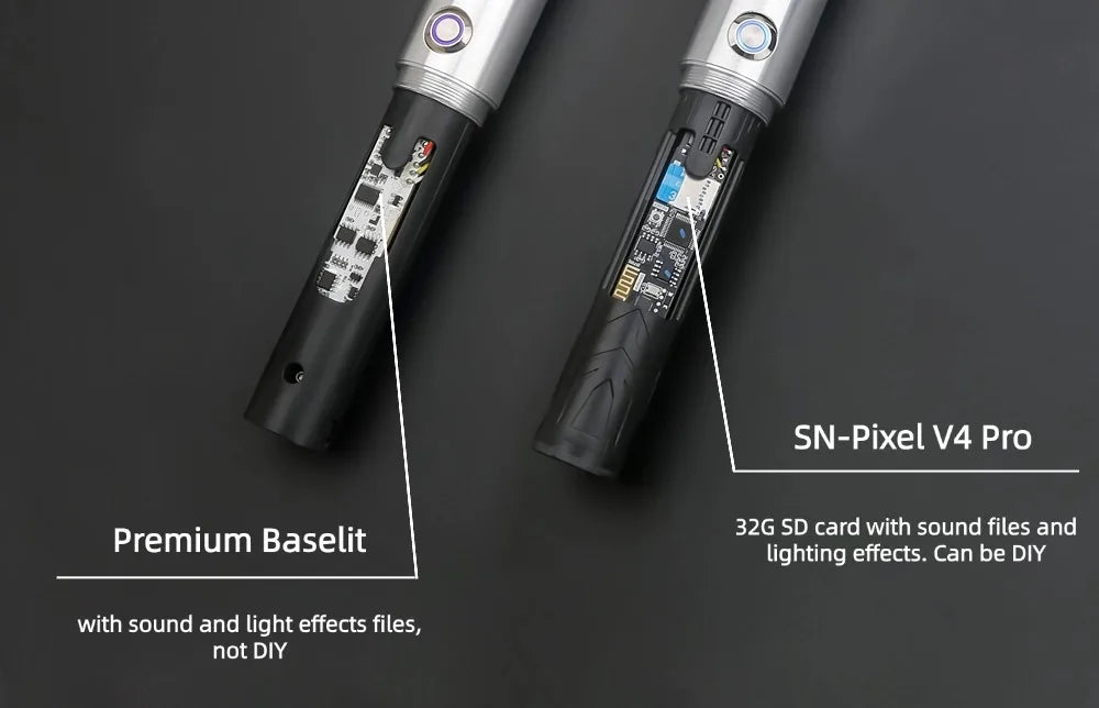 Premium Metal Lightsaber with Smooth Swing and 16 Sound Effects