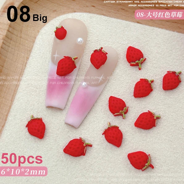 Fruit & Floral Resin Nail Art Decorations