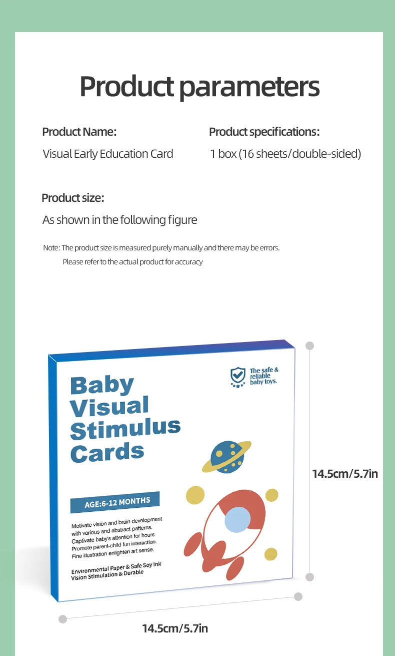 High-Contrast Baby Flash Cards for Visual Development