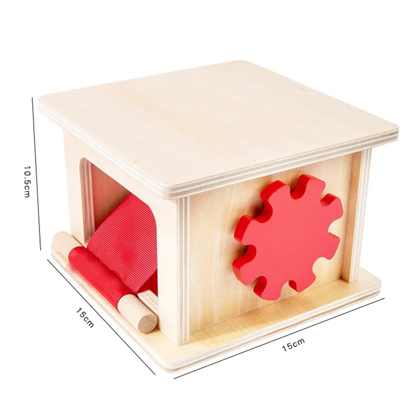 Wooden Montessori Object Permanence Toy for Toddlers