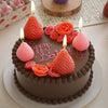 Strawberry Shaped Silicone Candle Mold for DIY Crafts