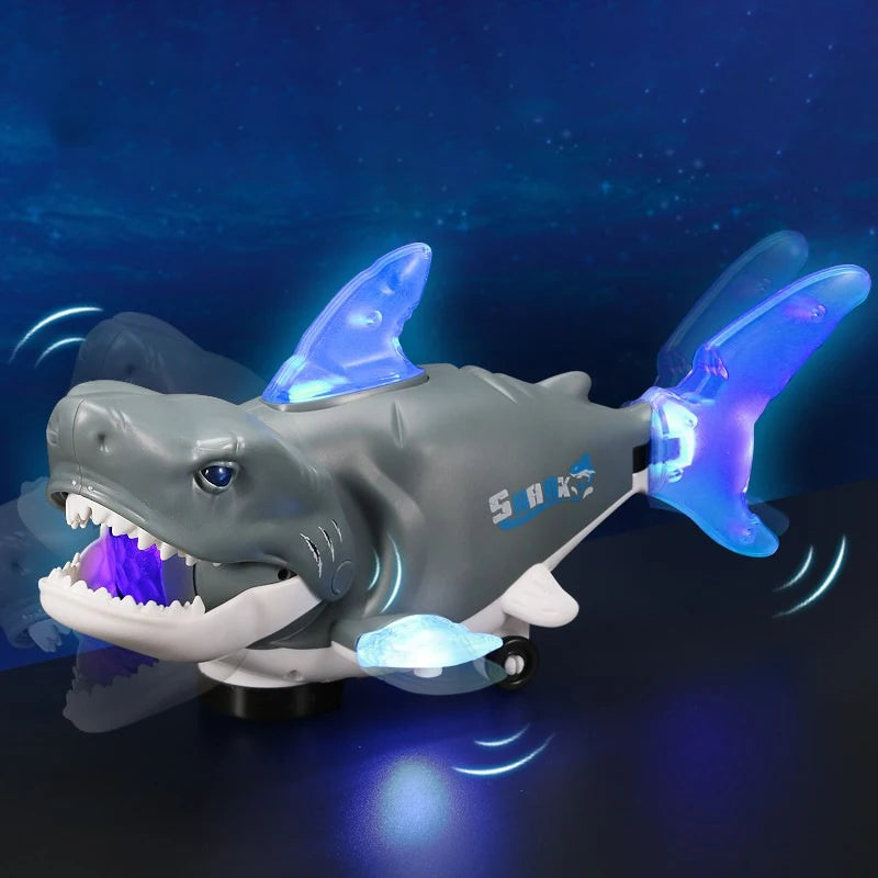Interactive Electric Shark Toy with Music and Lights