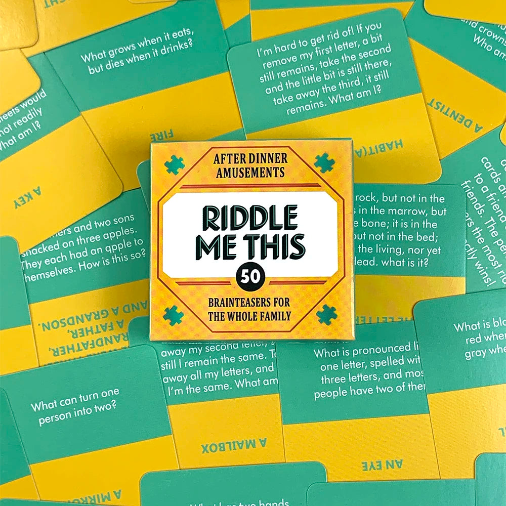 Riddle Me This: 50 Fun Dilemma Card Game for Family & Friends