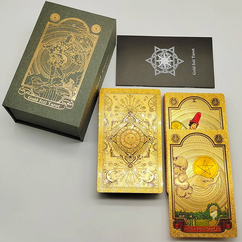 Gold Foil Rider Waite Tarot Deck