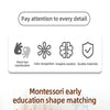 Geometric Shape Sorting Blocks Set for Toddlers