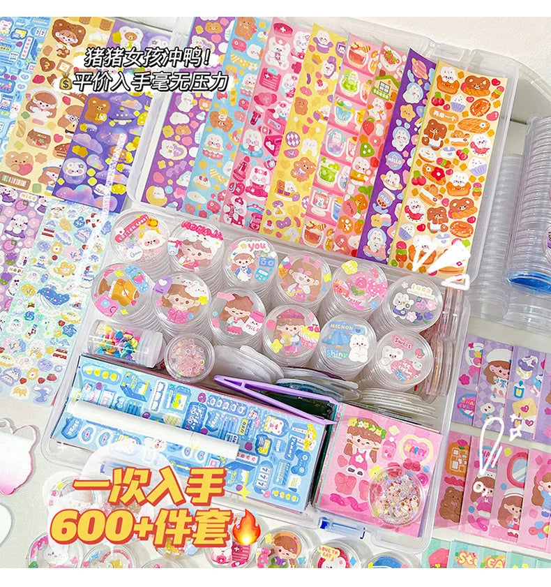 Cute DIY Goo Card Sticker Set for Kids