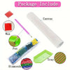 Diamond painting kit including canvas wax pen and tray for DIY craft