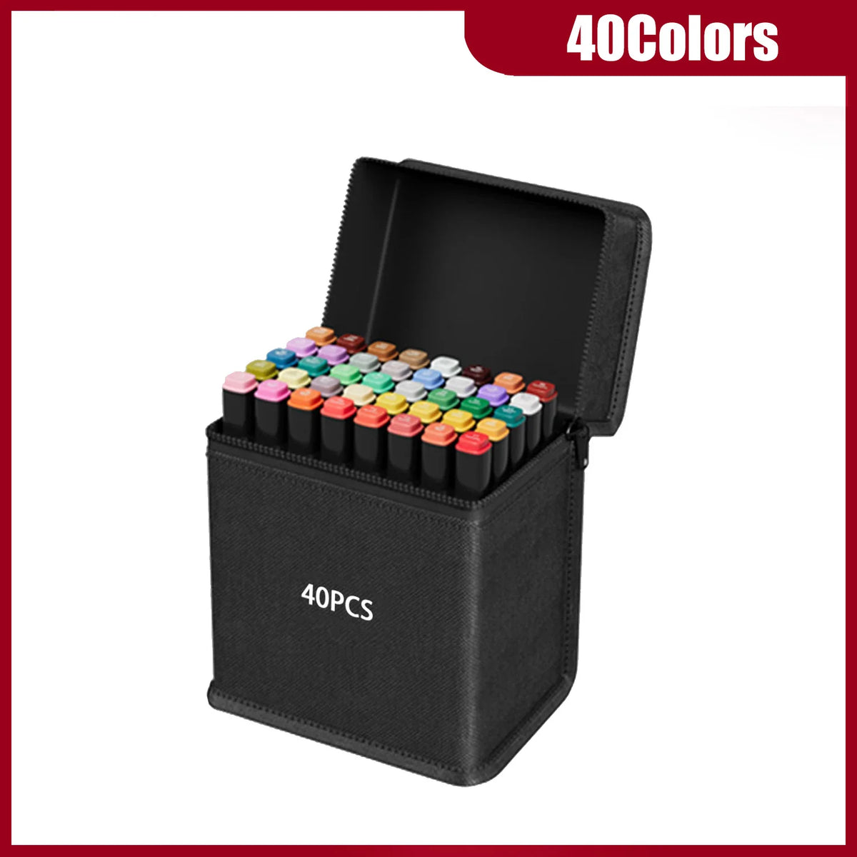 Dual-Tip Alcohol Art Markers – 24 to 262 Color Sets for Illustration & DIY