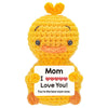 Handmade Crochet Hedgehog Doll with Positivity Card